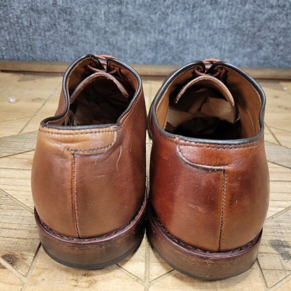 ALLEN EDMONDS Park Avenue Cap Toe Oxford Oxblood Burgundy 9 3E EEE MADE USA 5610 - Picture 8 of 13